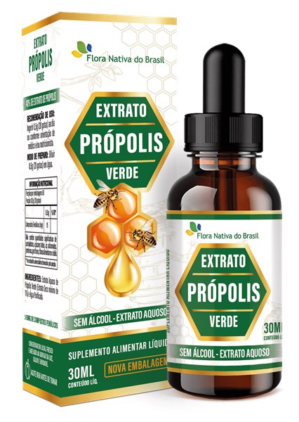 EXTRATO DE PROPOLIS VERDE SPRAY SEM ALCOOL 30ml FNB