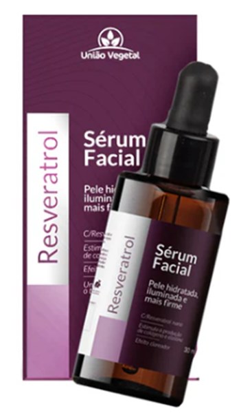 SERUM FACIAL RESVERATROL 30ML UNIAO VEGETAL