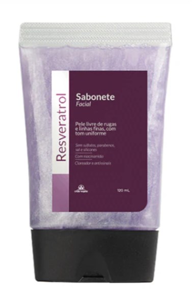 SABONETE FACIAL RESVERATROL 120ML UNIAO VEGETAL