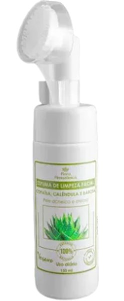 ESPUMA DE LIMPEZA FACIAL COPAIBA, CALENDULA E BABOSA  150ML C/ ESCOVA FLORA AMAZONICA