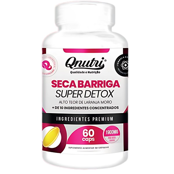 SECA BARRIGA  SUPER DETOX 60CAPS 850MG QNUTRI