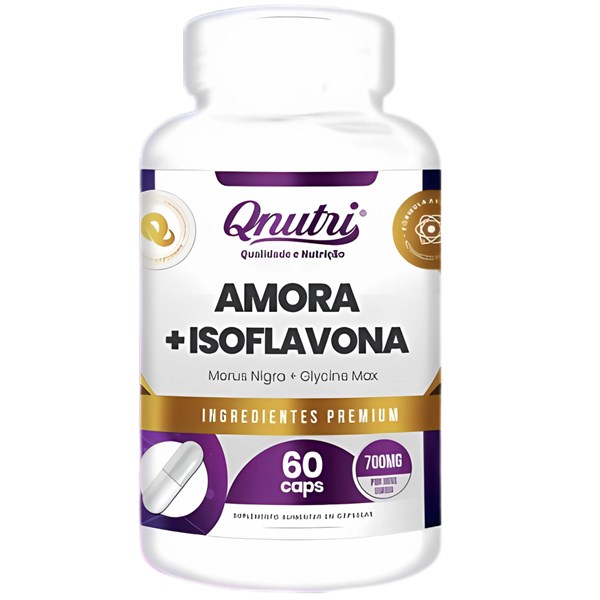 AMORA COM ISOFLAVONA 60CAPS 700MG QNUTRI