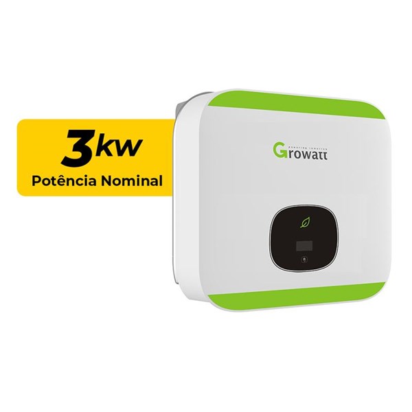 INVERSOR GROWATT 3KW MIN3000 TL-X2 220V MONOFASICO 2MPPT 220V