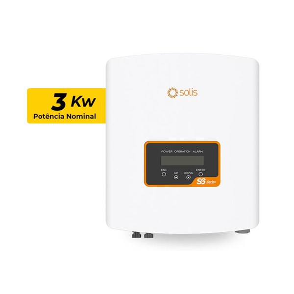 INVERSOR SOLIS 3KW 220V MONOFASICO 1MPPT