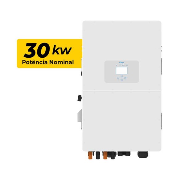 INVERSOR DEYE HIBRIDO TRIF 4 MPPT 220V 30KW ALTA TENSAO CC