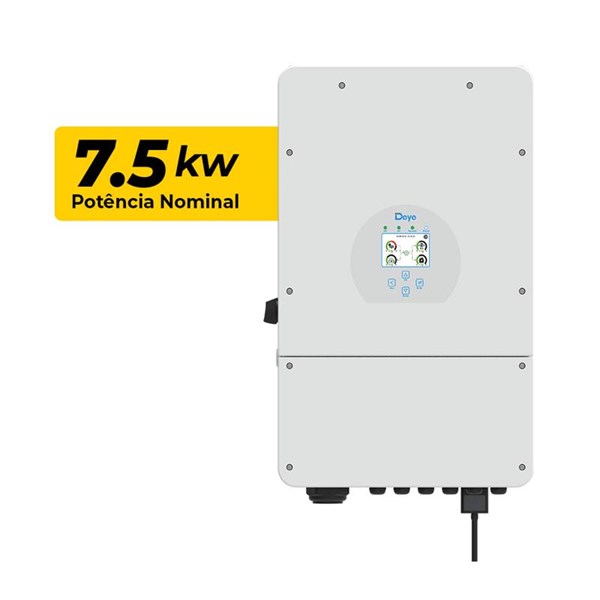 INVERSOR DEYE HIBRIDO 7.5 KW 127V US MONOFASICO 2 MPPT