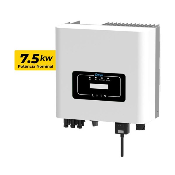INVERSOR DEYE 7.5KW 220V 100% OVERLOAD MONOFASICO 2MPPT
