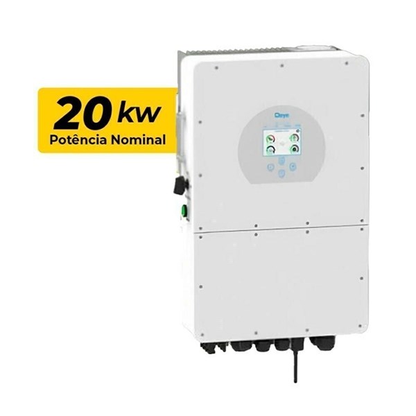INVERSOR DEYE HIBRIDO 20KW 380V TRIFASICO 2 MPPT ALTA TENSAO CC