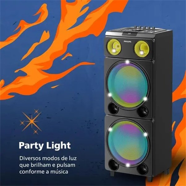 CAIXA AMP PHILIPS PARTY X5509 2X12" 2400