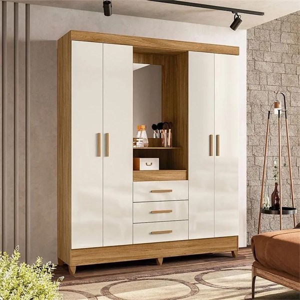 ROUPEIRO MOVAL CAPELINHA CAPRI BRANCO C ESPELHO