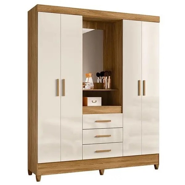 ROUPEIRO MOVAL CAPELINHA CAPRI BRANCO C ESPELHO