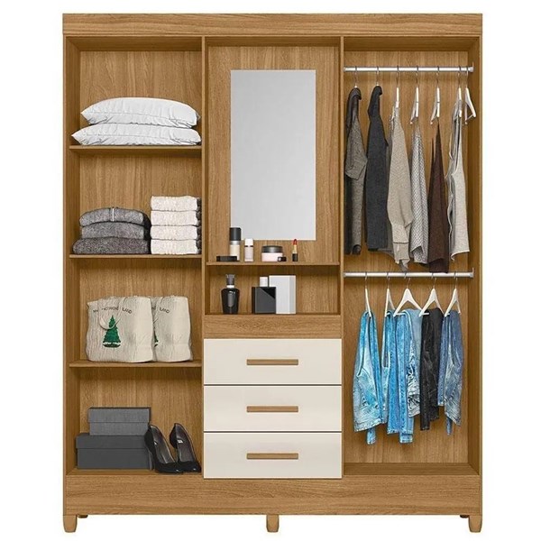 ROUPEIRO MOVAL CAPELINHA CAPRI BRANCO C ESPELHO