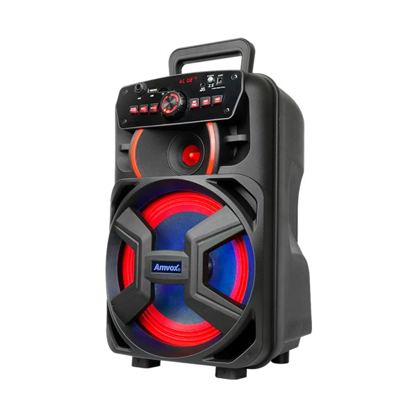 CAIXA AMPLIFICADA AMVOX 220 WATS RMS  110V