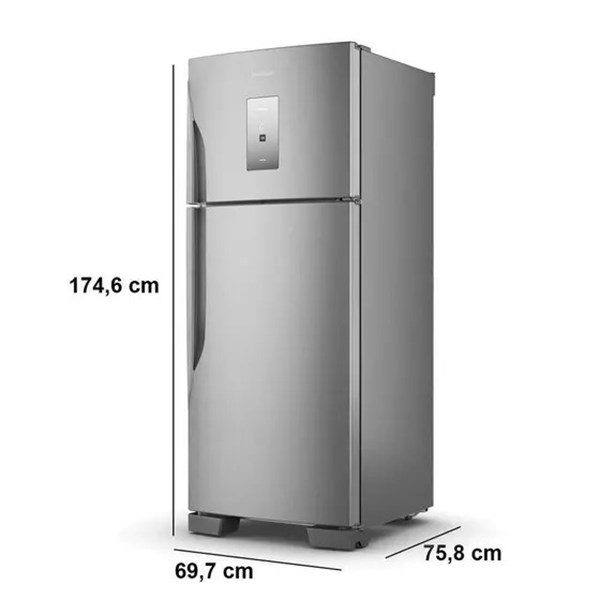 Refrigerador Panasonic BT56 435L Frost Free NR-BT56PD4XA Aço Escovado - 110V