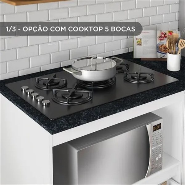  BALCAO COOKTOP NOTAVEL NT 3050 1 PT 1 GAVETAO NT3050 BRANCO