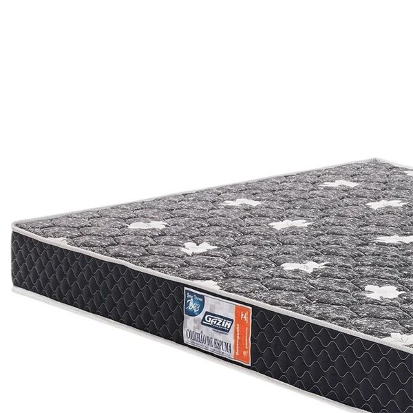 COLCHAO GAZIN DREEM ESPUMA D33 CASAL LARG 1380CM COMP 1880 ALT 20CM PRETO