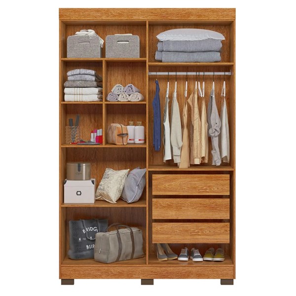 Guarda roupa  florida 4p e 4 gvts 100% mdf branco 