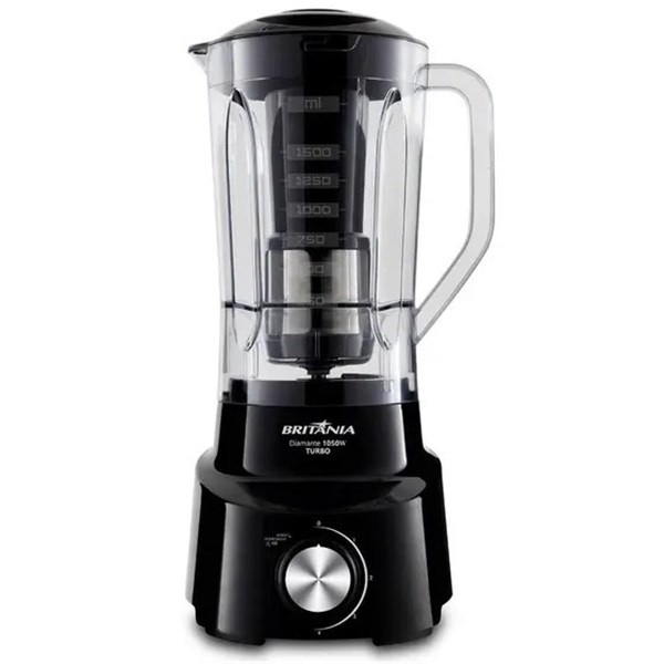 LIQUIDIFICADOR BRITANIA 1050W  2,6 LITROS PRETO