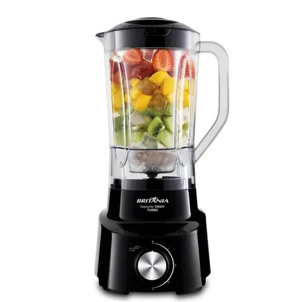 LIQUIDIFICADOR BRITANIA 1050W  2,6 LITROS PRETO