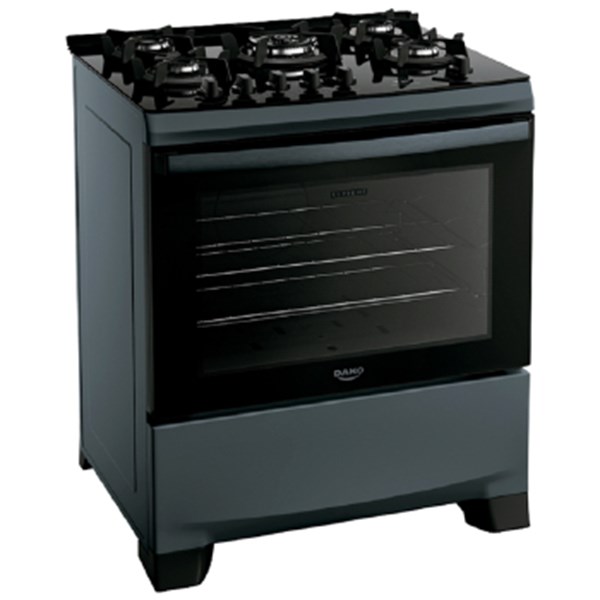 Fogao 5b Dako Supreme Titaniun Mesa De Vidro C/t - 300001821