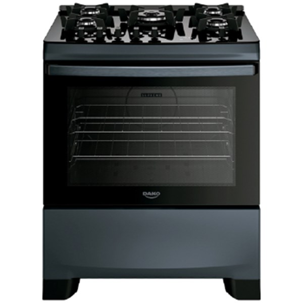 Fogao 5b Dako Supreme Titaniun Mesa De Vidro C/t - 300001821