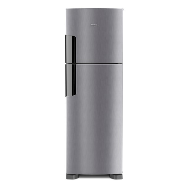 Refrigerador Consul Frost Free Duplex 386 litros com Altura Flex cor Inox - CRM44AK