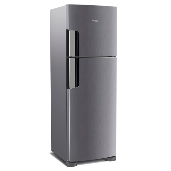 Refrigerador Consul Frost Free Duplex 386 litros com Altura Flex cor Inox - CRM44AK