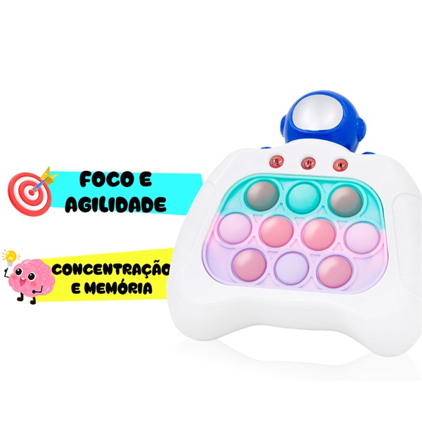 Brinquedo Pop It Eletrônico Mini Gamer Som Modelo:astronauta