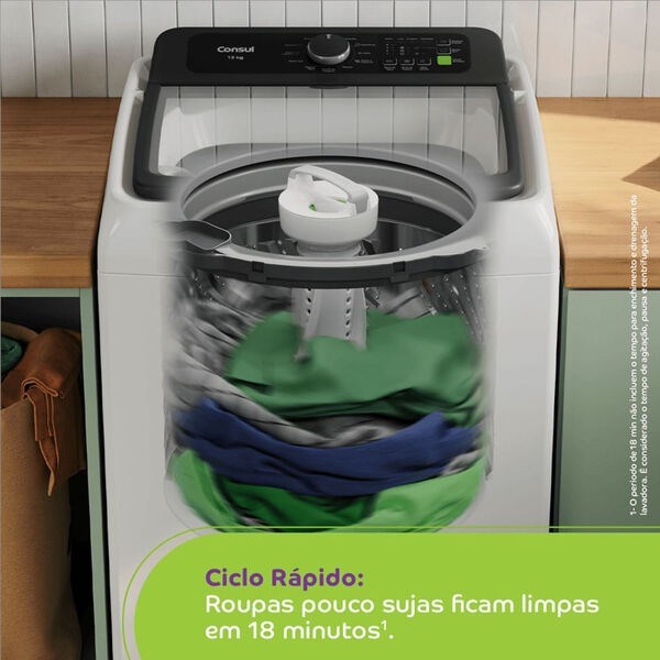 Máquina De Lavar Consul 13 Kg Branca Com Modo Eco