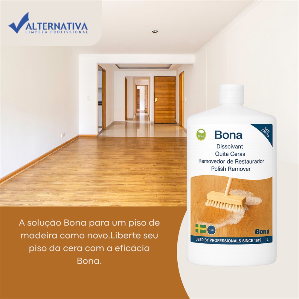 BONA REMOVER REMOVEDOR CERA PARA PISOS DE MADEIRA 1L