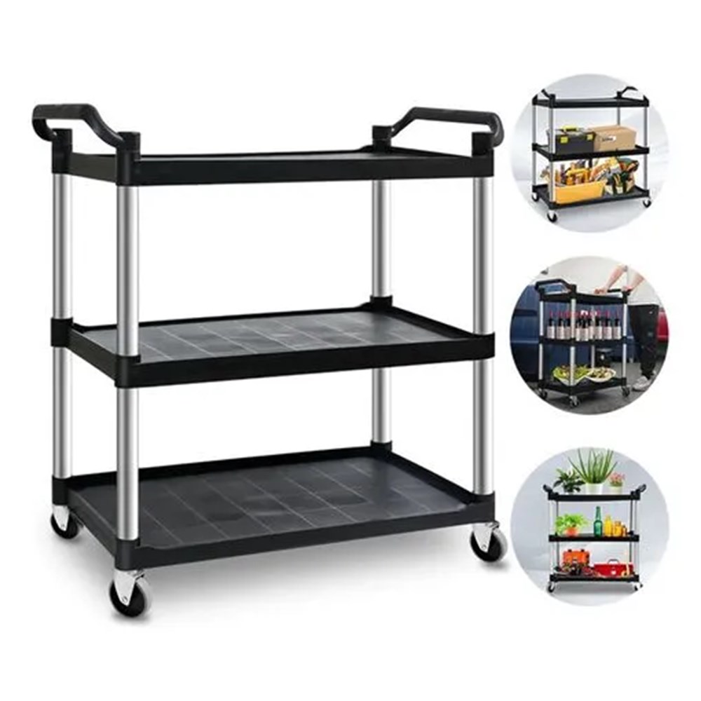 Carrinho Triplex Nobre para Hotel - Preto