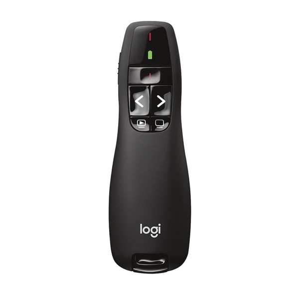 APRESENTADOR LASER POINT, LOGITECH, R400, PRETO