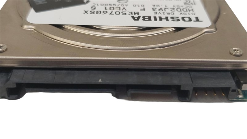 HDD SATA, TOSHIBA, 500GB, 2.5", 5400RPM, MK5076GSX, SEMINOVO