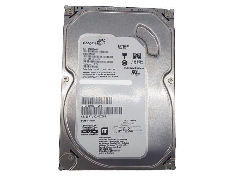 HDD SATA, SEAGATE, 500GB, 3.5", 7200RPM, ST500DM002, SEMINOVO
