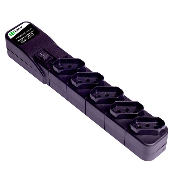 FILTRO DE LINHA, IPEC, 5 TOMADAS, 10A, 1,2M