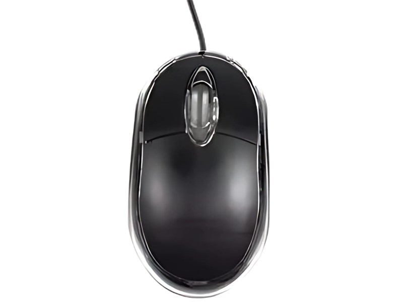 MOUSE COM FIO, CLASSIC, 1200DPI, ÓPTICO, PRETO