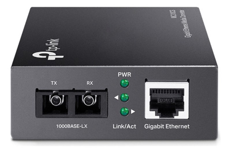 CONVERSOR DE MIDIA, FIBRA, TPLINK, SINGLE MODE, MC210CS