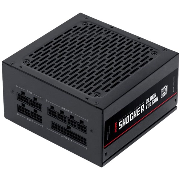 FONTE DE ALIMENTAÇÃO 500W, 80 PLUS, PCYES, FULL- MODULAR, SHOCKER BLACK VULCAN, FM500WBV