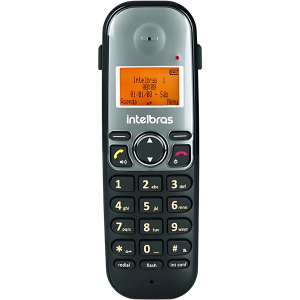 TELEFONE  ANALOGICO, SEM FIO, TS 5120, INTELBRAS, PRETO