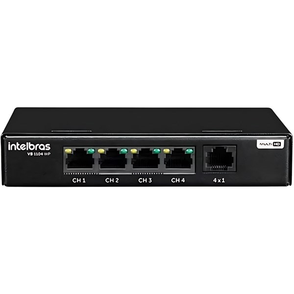 POWER BALUN, INTELBRAS, VB 1104 WP, 04 CANAIS