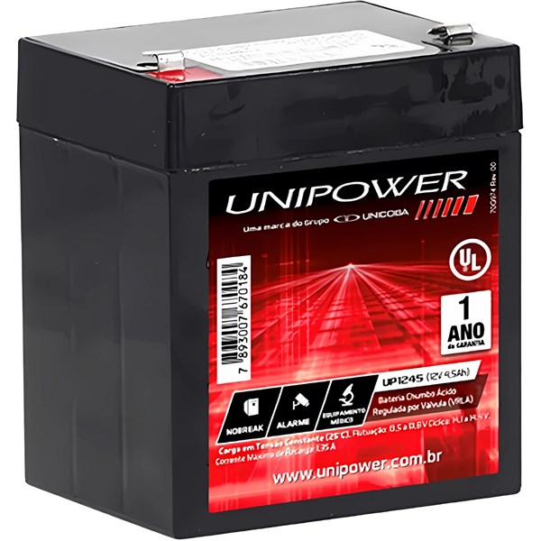 BATERIA DE NOBREAK, REPOSIÇÃO, 12V 4.5AH