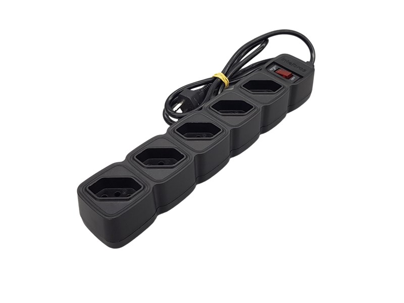 FILTRO DE LINHA, INTELBRAS, EPE 205, 5 TOMADAS, 10A, BIVOLT, 1M, SEMINOVO