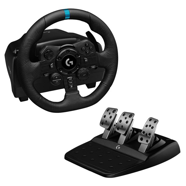 VOLANTE E PEDAIS LOGITECH, TRUEFORCE, G923, PRETO