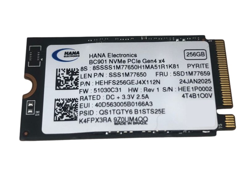 SSD NVME, 256GB, HANA, FORMATO 2242, OEM