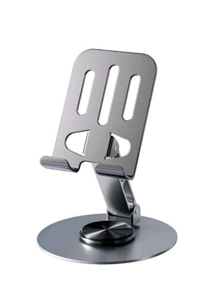 SUPORTE DE CELULAR DE MESA, ALUMINIO, GRAFITE