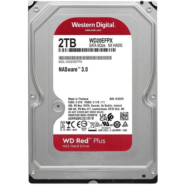 HDD WESTER DIGITAL, RED NAS, 2TB, 7200RPM, WD20EFPX