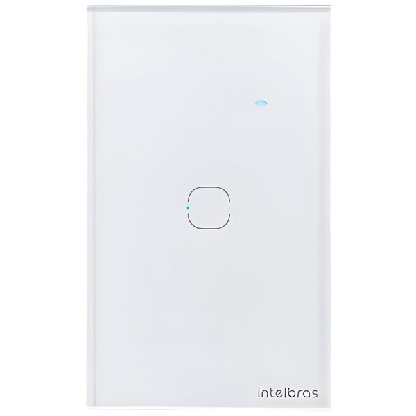 INTERRUPTOR TOUCH, INTELBRAS, SMART, WI-FI, 1 TECLA, EWS 1001, BRANCO