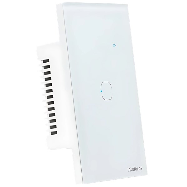 INTERRUPTOR TOUCH, INTELBRAS, SMART, WI-FI, 1 TECLA, EWS 1001, BRANCO