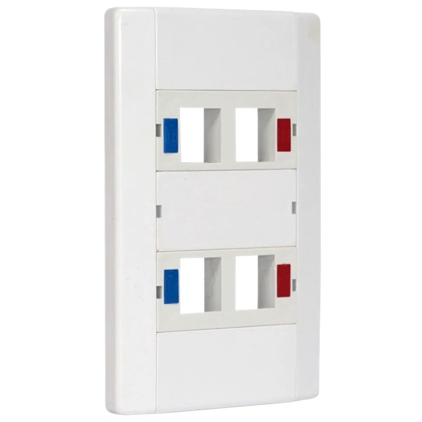 ESPELHO MODULO RJ45, S/ CONECTOR, BRANCO