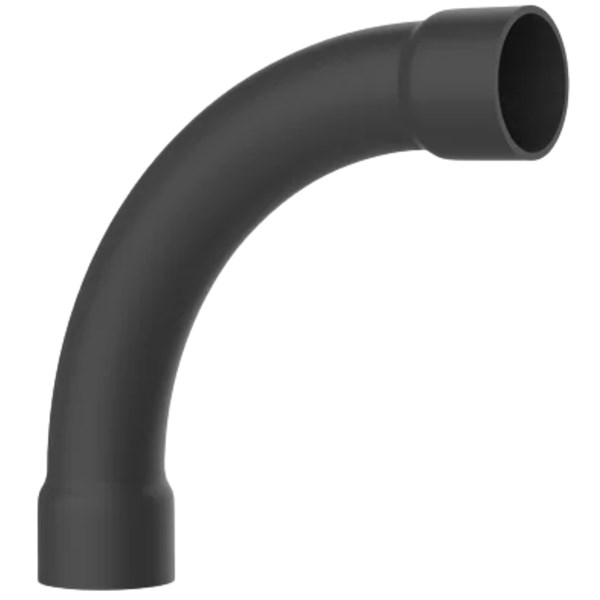 CURVA 90° PVC, 3/4", PRETO
